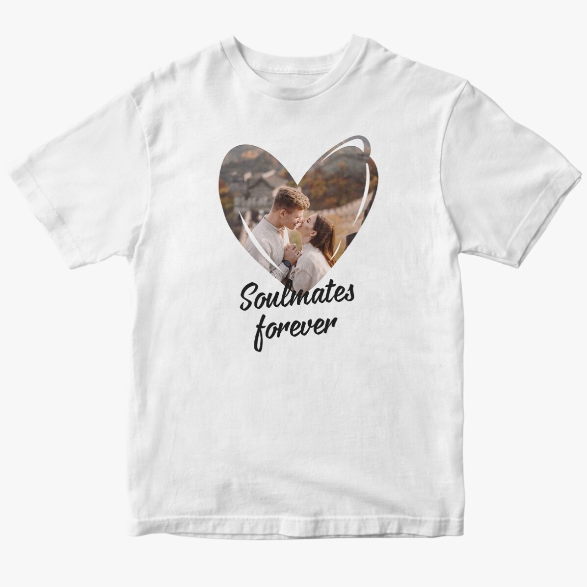 Tricou personalizat cu o poză și text - Love