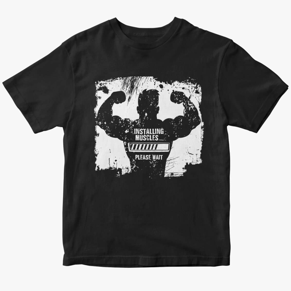 Tricou personalizat cu text - Installing muscles