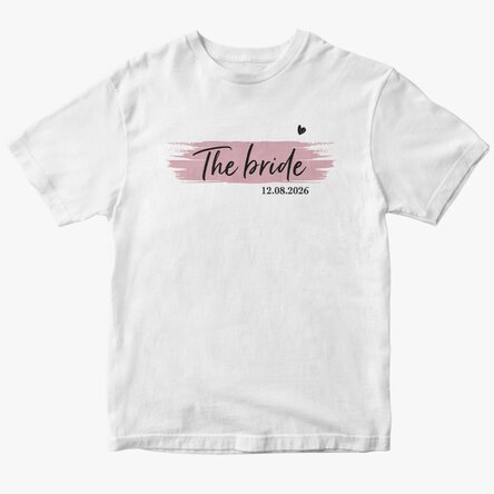 Tricou personalizat cu text pentru mireasă și domnișoare de onoare