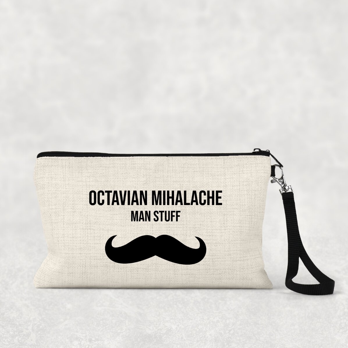 Trusă de accesorii pentru bărbați personalizată cu text - Moustache