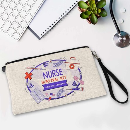 Trusă de accesorii personalizată cu text - Survival Kit