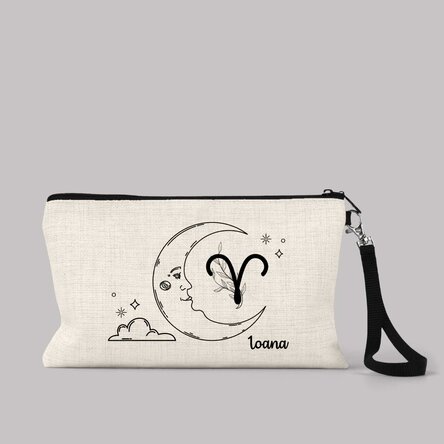 Trusă make-up personalizată cu text - Zodia Berbec