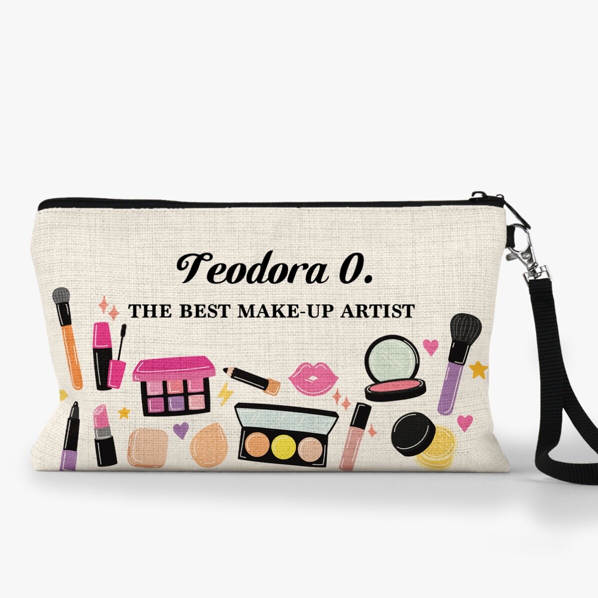 Trusă makeup personalizată cu text - My Survival Kit