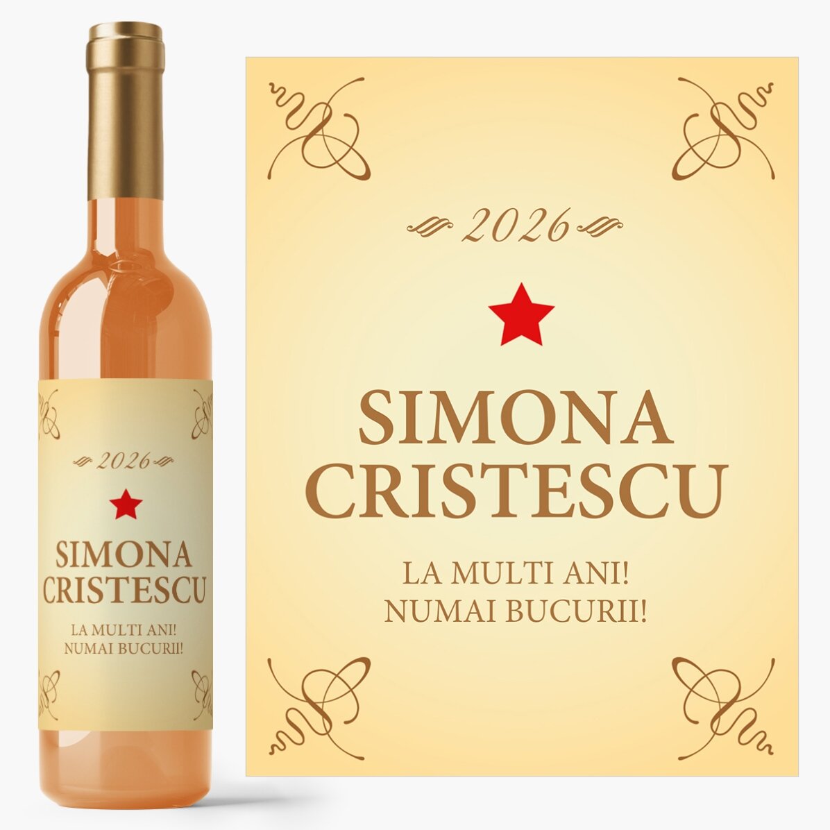 Vin personalizat - Classic Birthday