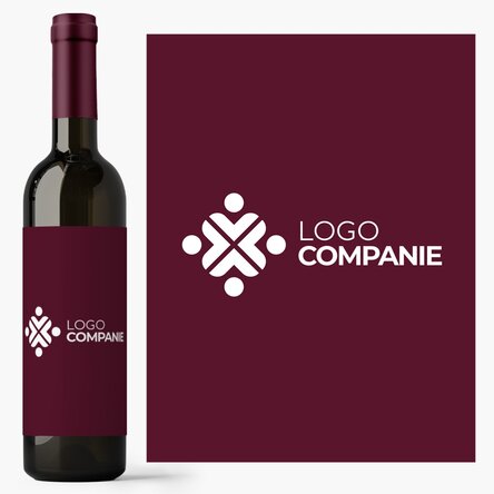 Vin personalizat cu logo 