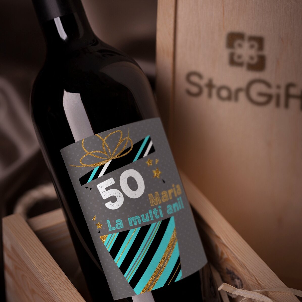 Vin personalizat cu mesaj - Birthday gift