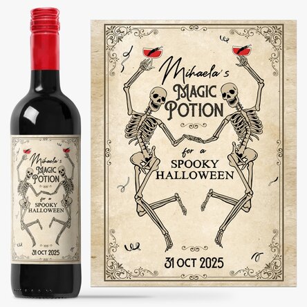 Vin personalizat cu mesaj - Halloween