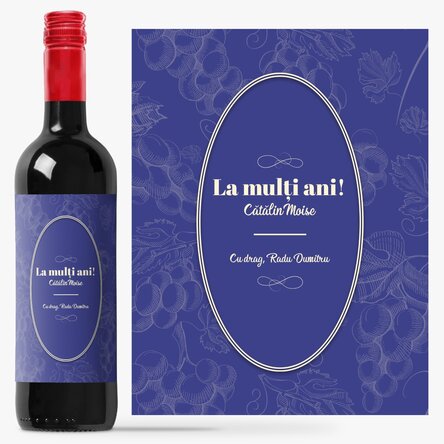 Vin personalizat cu mesaj - Timeless Toast