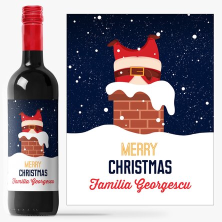 Vin personalizat cu text - Bottom