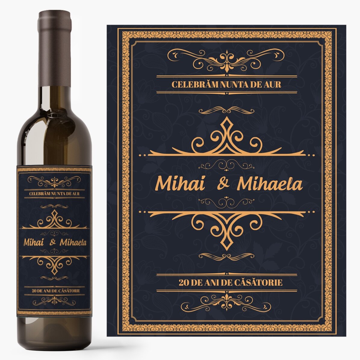Vin personalizat cu text - Celebrare 