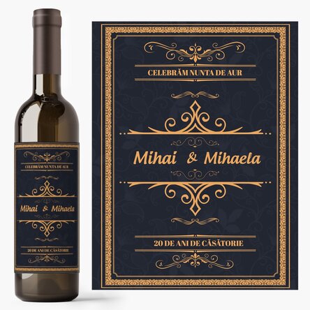 Vin personalizat cu text - Celebrare 