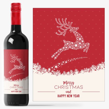 Vin personalizat cu text - Model Reni