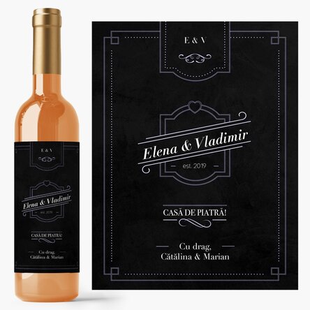 Vin personalizat cu text - Ocazii speciale