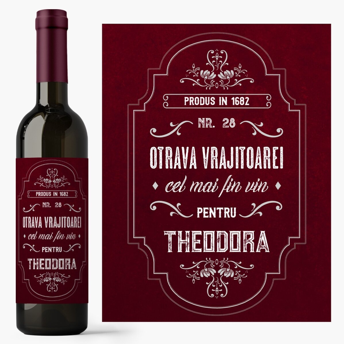 Vin personalizat cu text - Otrava Vrăjitoarei