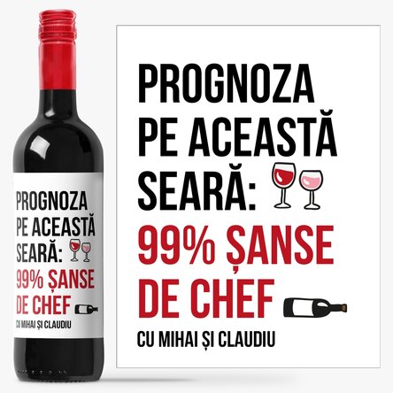 Vin personalizat cu text - prognoza acestei zile