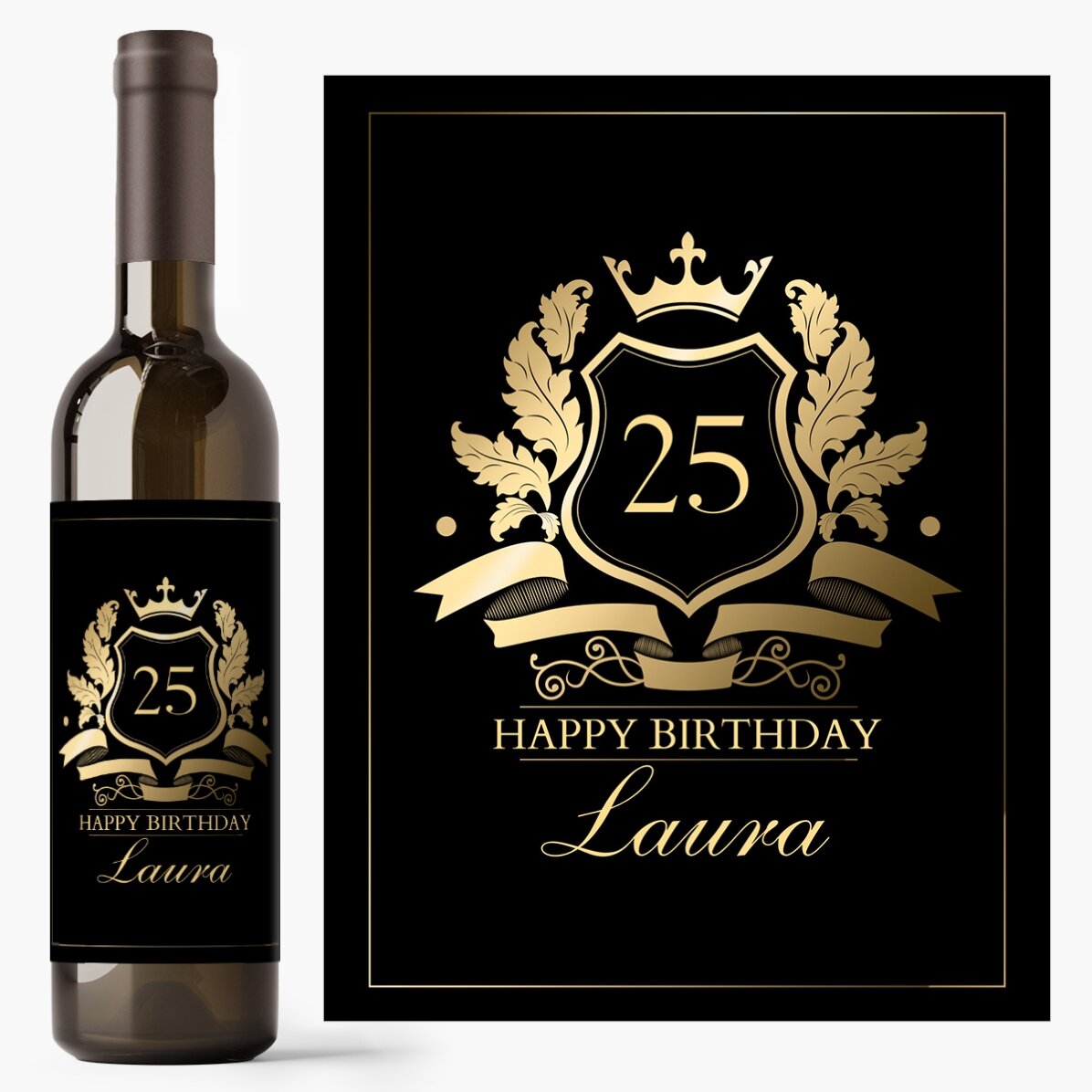 Vin personalizat cu text - Royalty