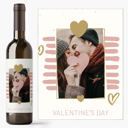 Vin personalizat cu text și poză - Together
