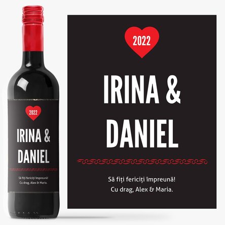 Vin personalizat de dragoste