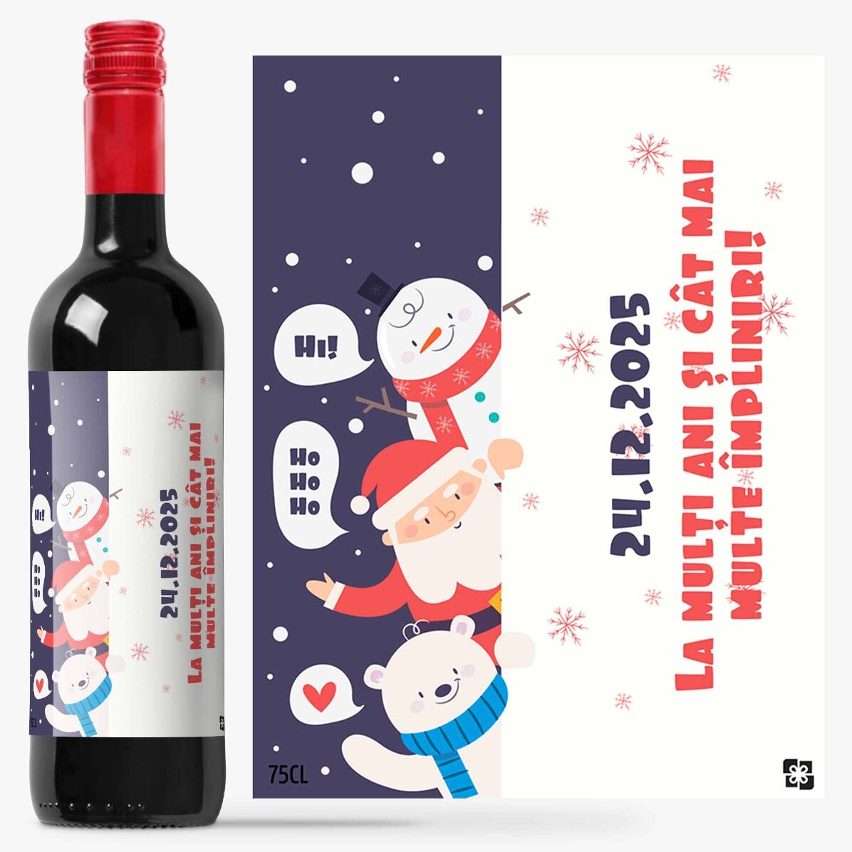 Vin personalizat - Moș Crăciun