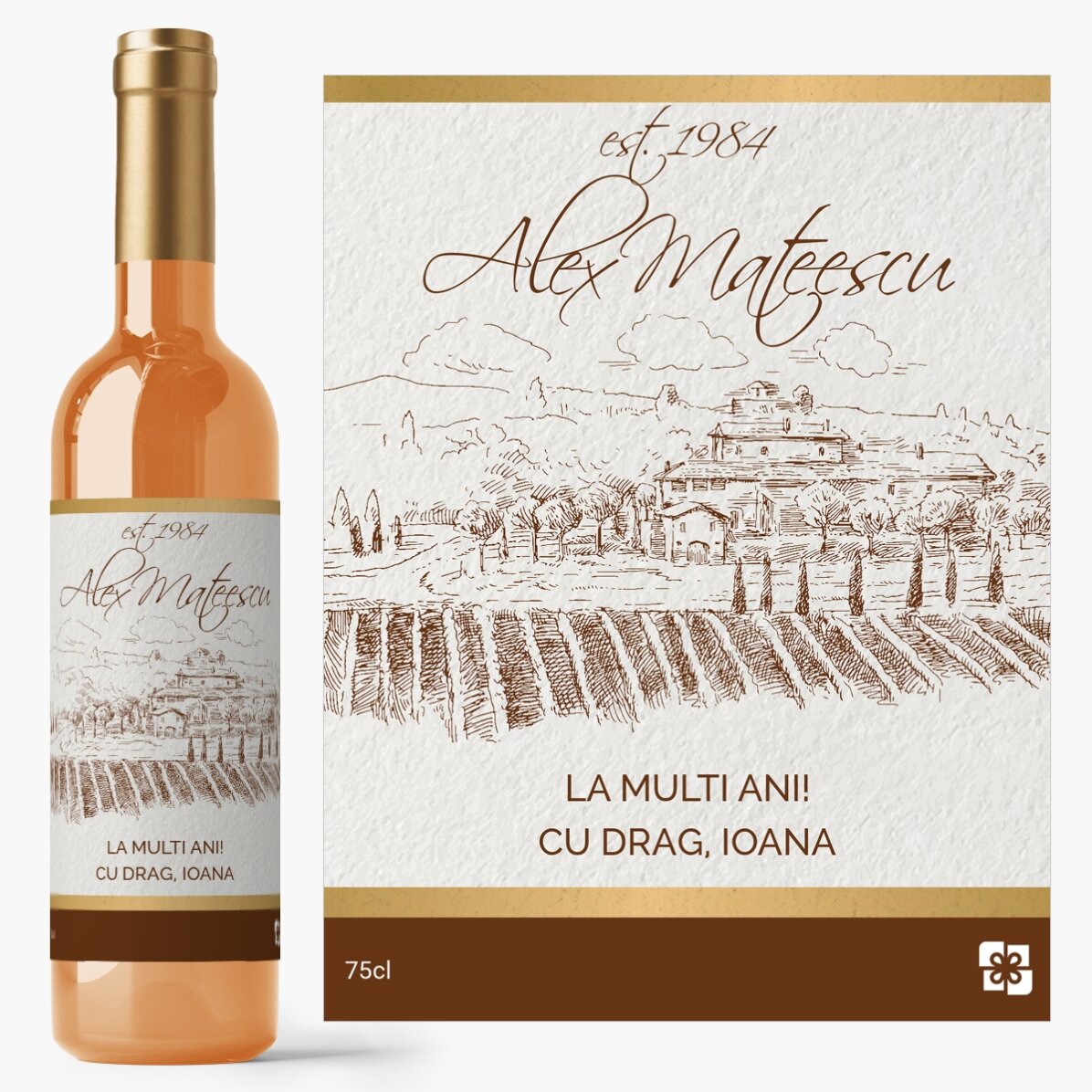 Vin personalizat - premium vintage