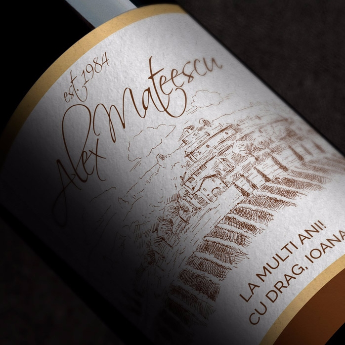 Vin personalizat - premium vintage