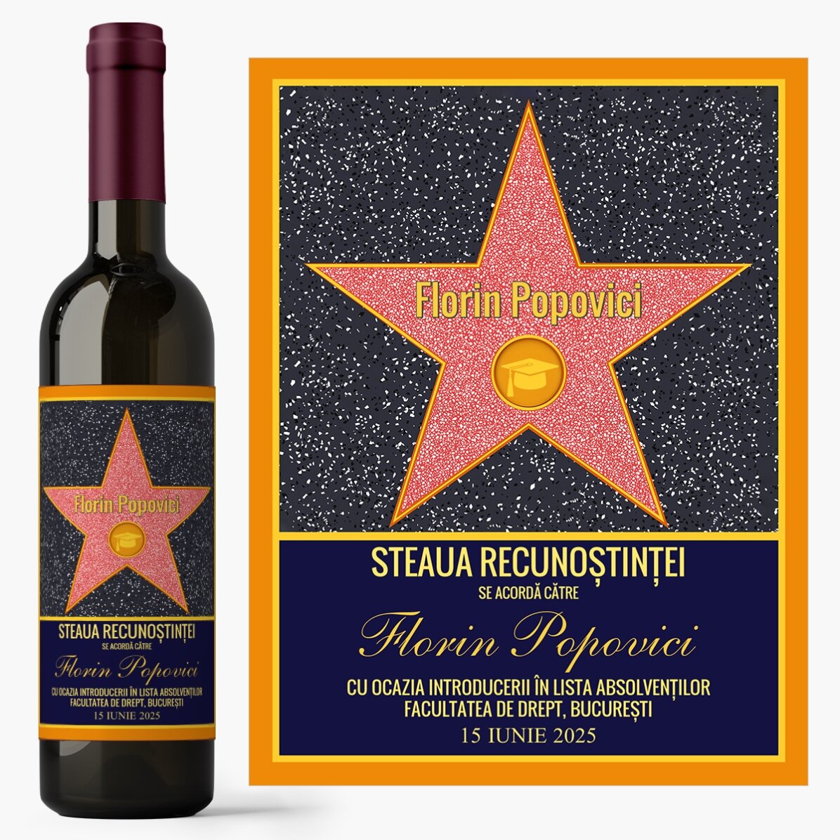 Vin personalizat - Steaua recunoștinței